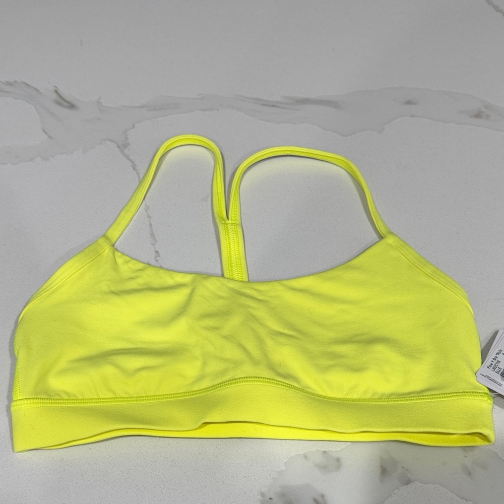 Lululemon Athletica Neon Yellow Sports Bra